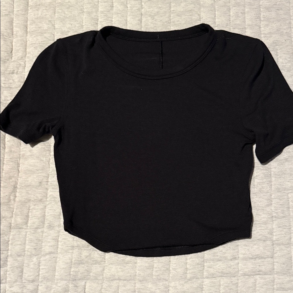 Lululemon Hold Tight Straight-Hem Cropped T-Shirt